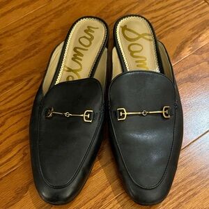Sam Edelman Black Leather Mule